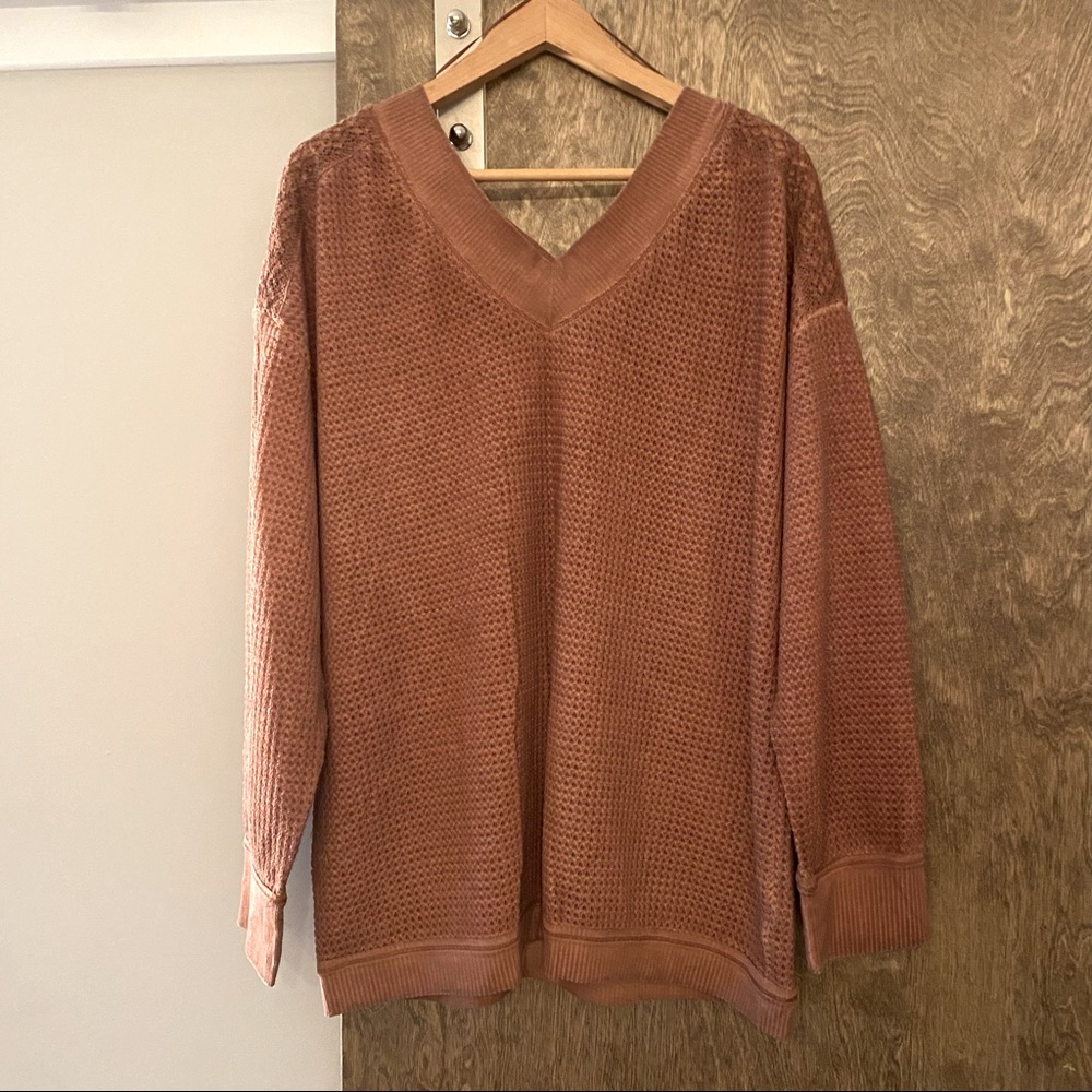 Bohemian Slouch V-Neck Sweater from Knox Rose